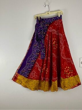 Reversible Maxi Wrap Skirt